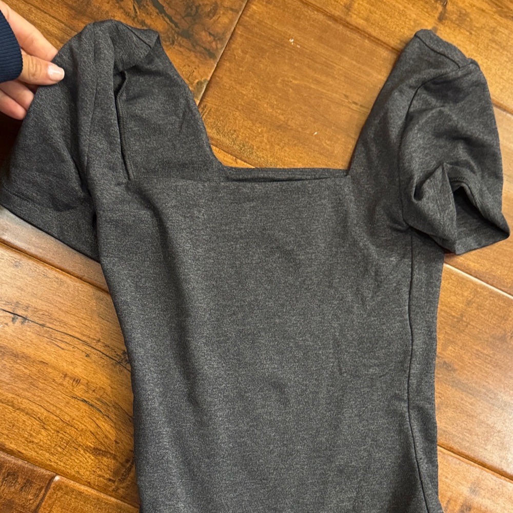 Aritzia Gray Bodysuit